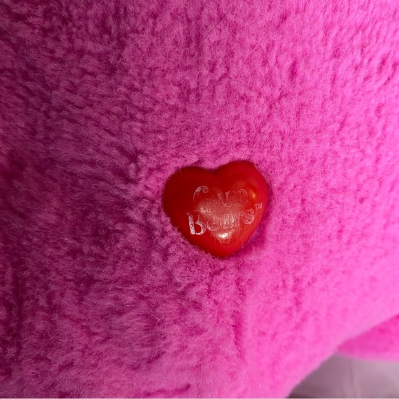 Jumbo 2015 Care Bears Large 20 Inch Plush Soft Toy Cheer Bear w Rainbow Belly - Picture 5 of 6